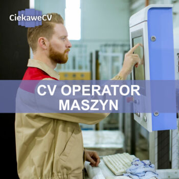 cv operator maszyn