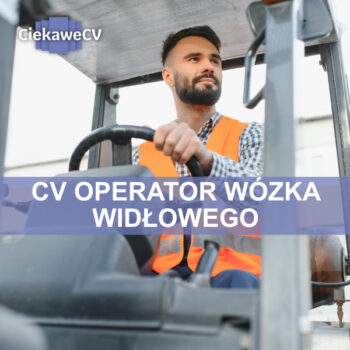 CV operator wózka widłowego