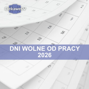 dni wolne od pracy 2026