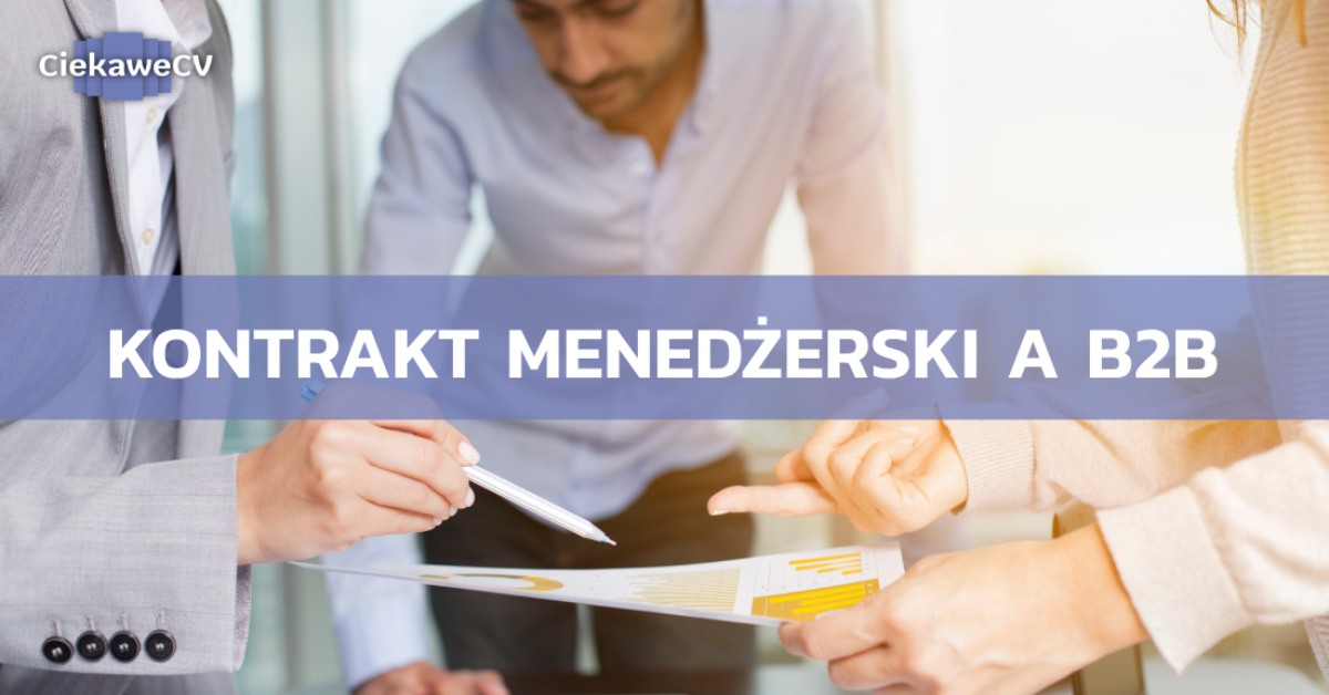 Kontrakt menedzerski a b2b