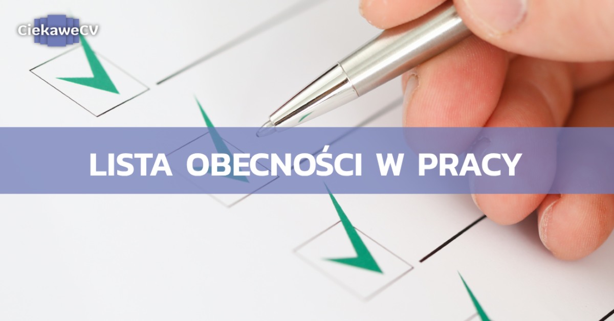 Lista obecnosci w pracy