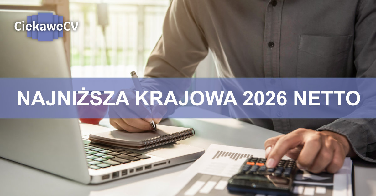 Najniższa krajowa 2026 netto