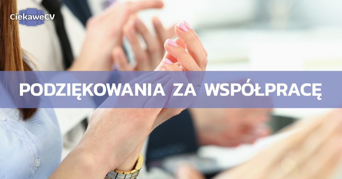 Podziekowania za wspolprace