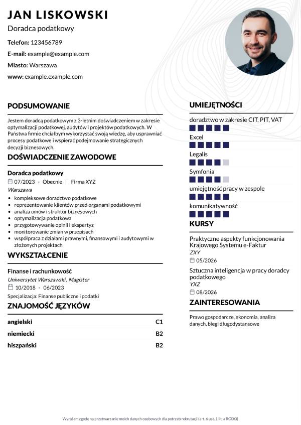 Profesjonalne cv mlodziezowe
