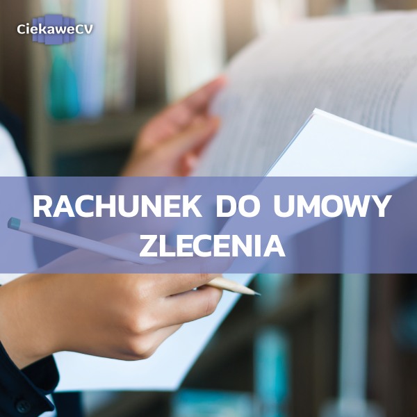 Rachunek do umowy zlecenia