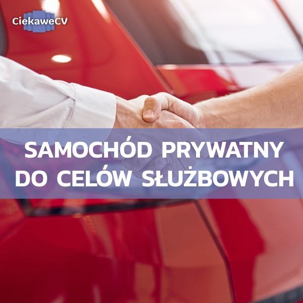 Samochod prywatny do celow sluzbowych