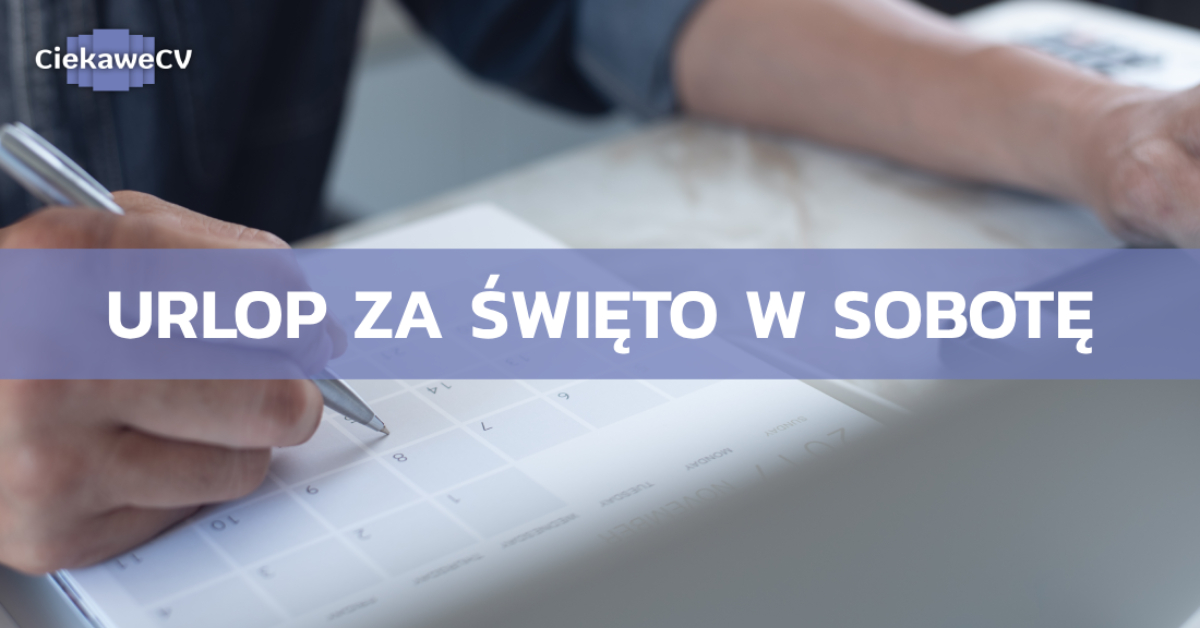 Urlop za swieto w sobote